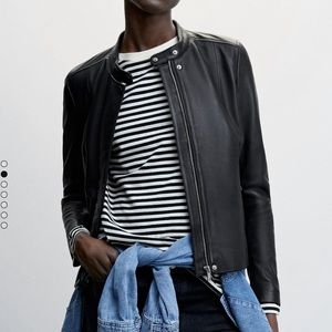 Womens leather Jacket Mango size M